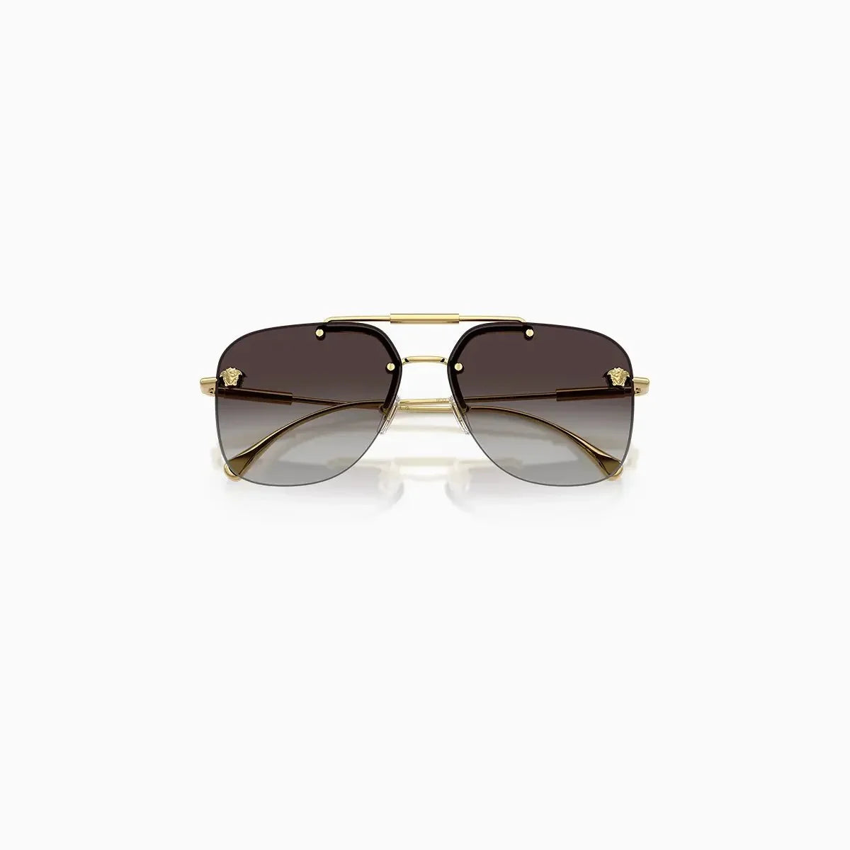 Versace Gold Grey Gradient Sunglasses