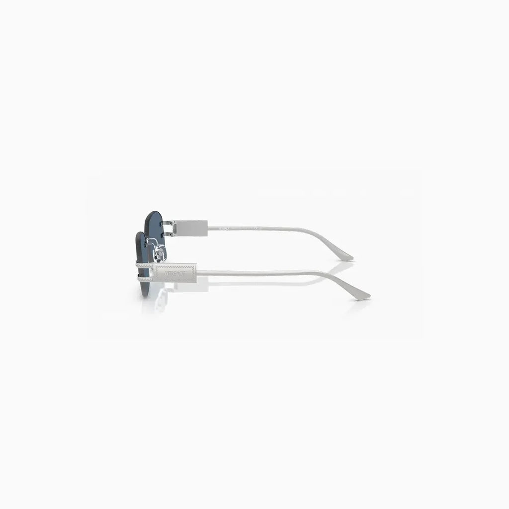 Men's Versace Blue Silver Sunglasses