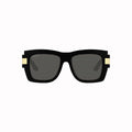 Women's Gucci Shiny Black Rectangular Sunglasses